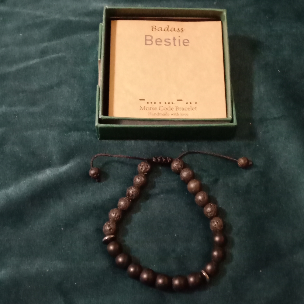 Morse Code Bracelet BADASS BESTIE
